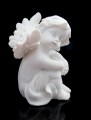Mini urn cherubijn kleine vleugeltjes links 1200